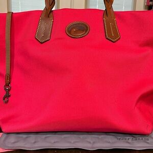 Dooney & Burke nylon tote hot pink